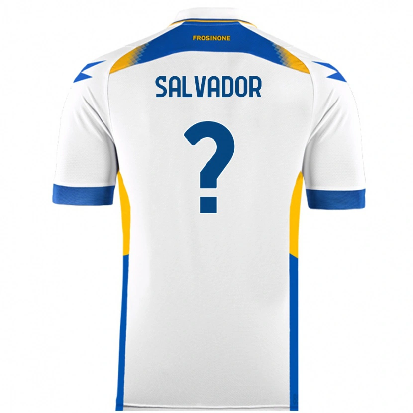 Danxen Niño Camiseta Edoardo Salvador #0 Blanco 2ª Equipación 2024/25 La Camisa