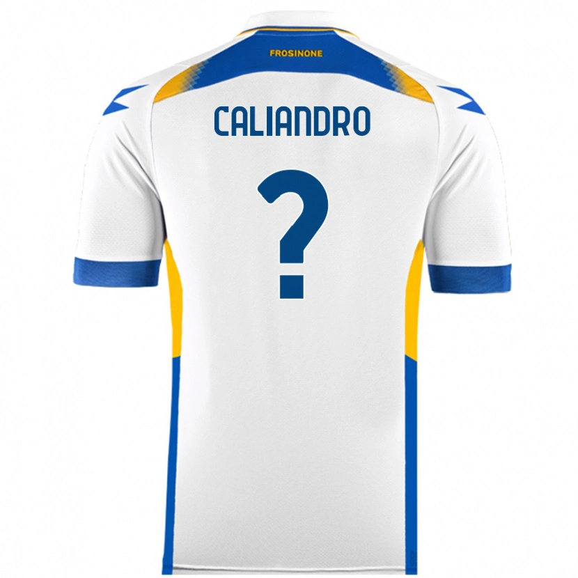 Danxen Niño Camiseta Stanislao Caliandro #0 Blanco 2ª Equipación 2024/25 La Camisa