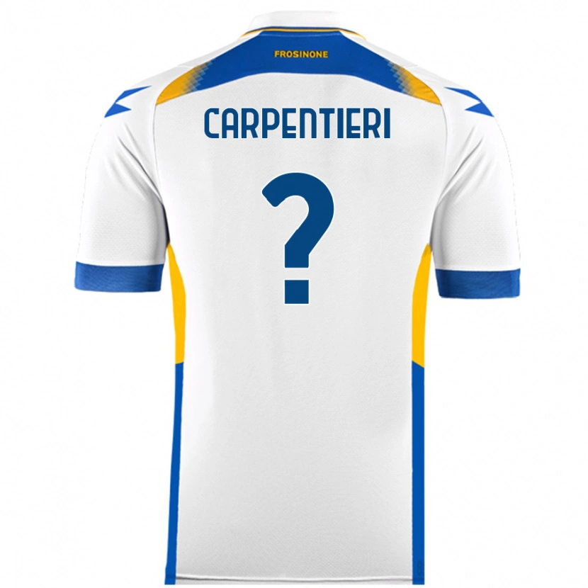 Danxen Niño Camiseta Christian Carpentieri #0 Blanco 2ª Equipación 2024/25 La Camisa