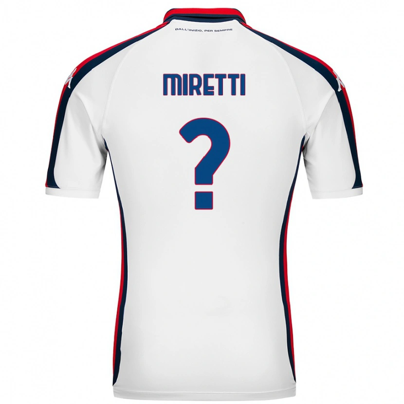 Danxen Niño Camiseta Fabio Miretti #0 Blanco 2ª Equipación 2024/25 La Camisa