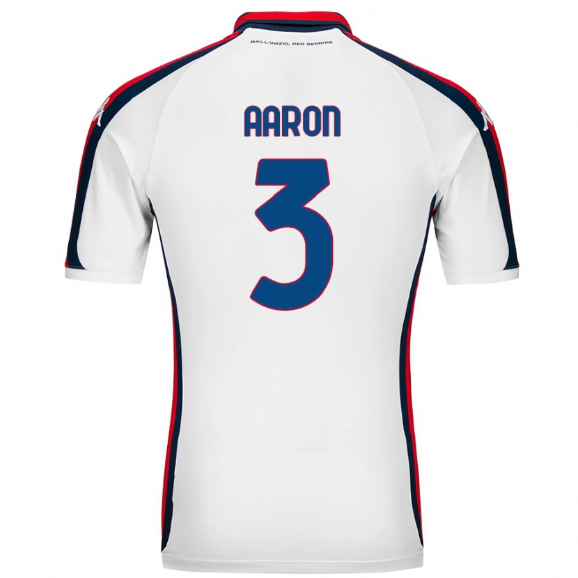 Danxen Niño Camiseta Aarón Martín #3 Blanco 2ª Equipación 2024/25 La Camisa