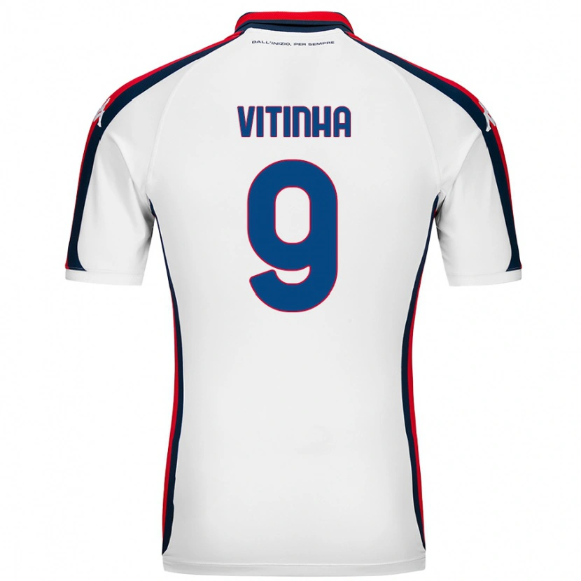 Danxen Niño Camiseta Vitinha #9 Blanco 2ª Equipación 2024/25 La Camisa