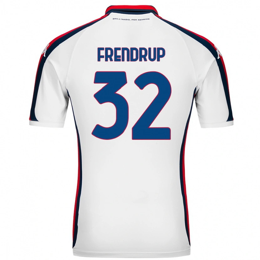 Danxen Niño Camiseta Morten Frendrup #32 Blanco 2ª Equipación 2024/25 La Camisa