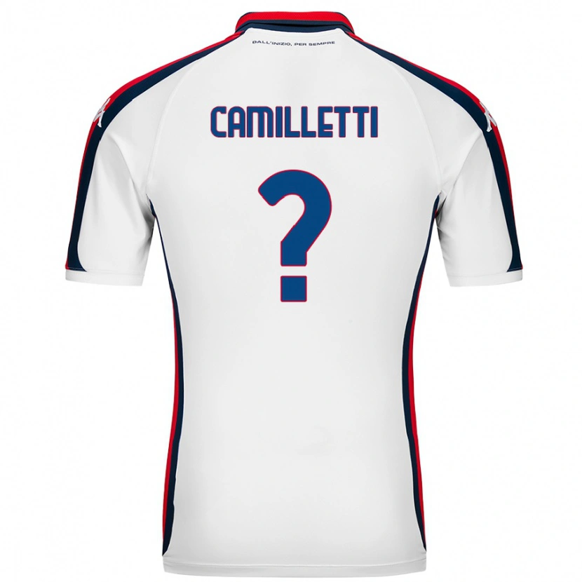 Danxen Niño Camiseta Giovanni Camilletti #0 Blanco 2ª Equipación 2024/25 La Camisa