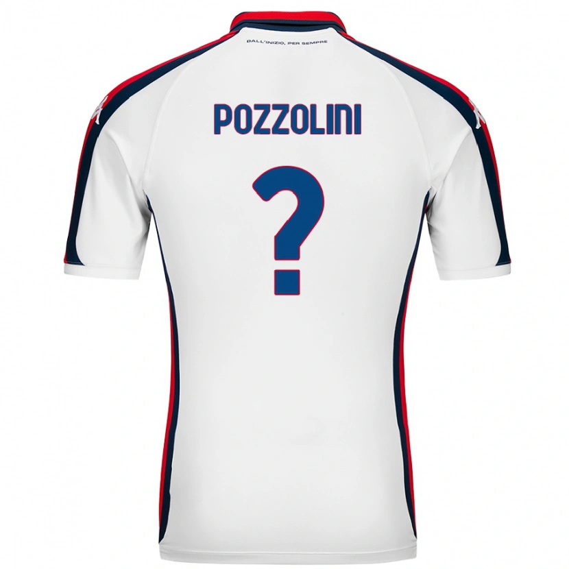 Danxen Niño Camiseta Andrea Pozzolini #0 Blanco 2ª Equipación 2024/25 La Camisa