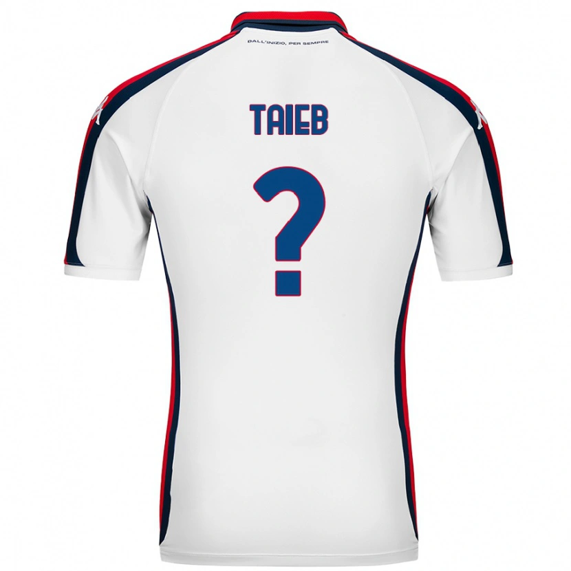 Danxen Niño Camiseta Chad Taieb #0 Blanco 2ª Equipación 2024/25 La Camisa