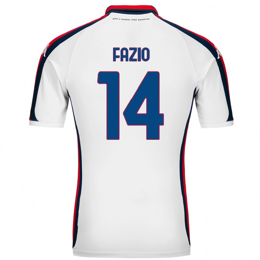 Danxen Niño Camiseta Tommaso Fazio #14 Blanco 2ª Equipación 2024/25 La Camisa