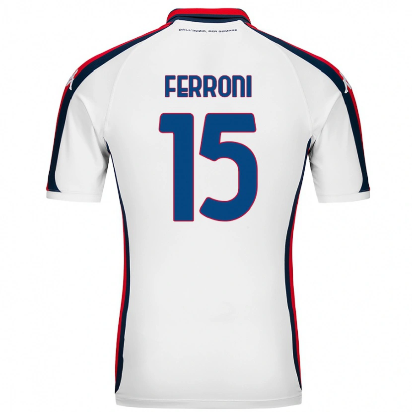 Danxen Niño Camiseta Leonardo Ferroni #15 Blanco 2ª Equipación 2024/25 La Camisa