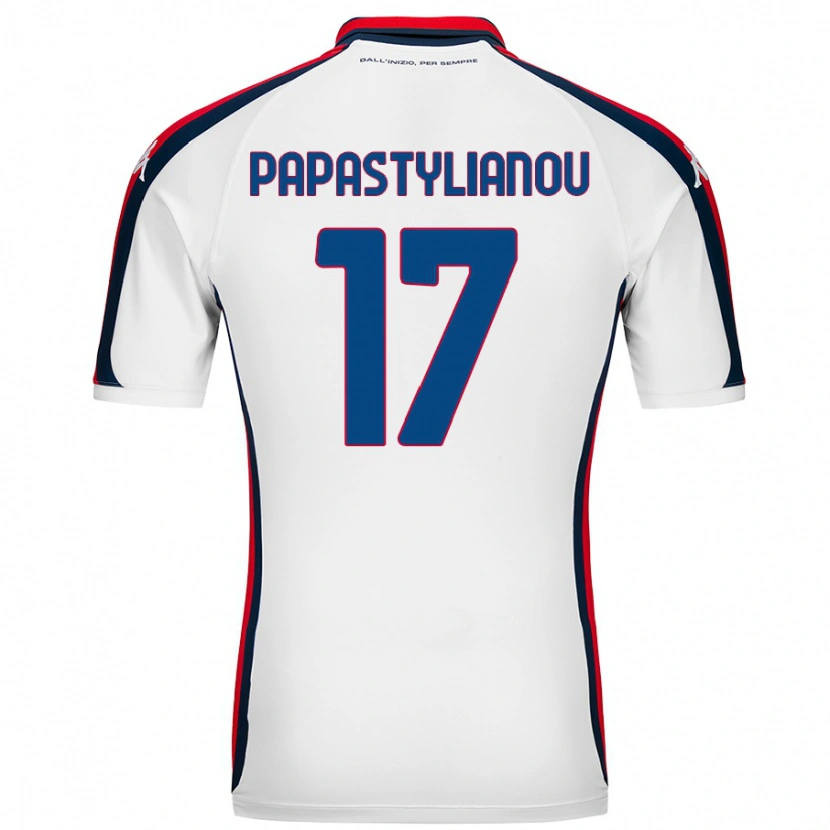 Danxen Niño Camiseta Lysandros Andreas Papastylianou #17 Blanco 2ª Equipación 2024/25 La Camisa