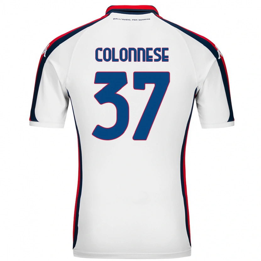 Danxen Niño Camiseta Lorenzo Colonnese #37 Blanco 2ª Equipación 2024/25 La Camisa