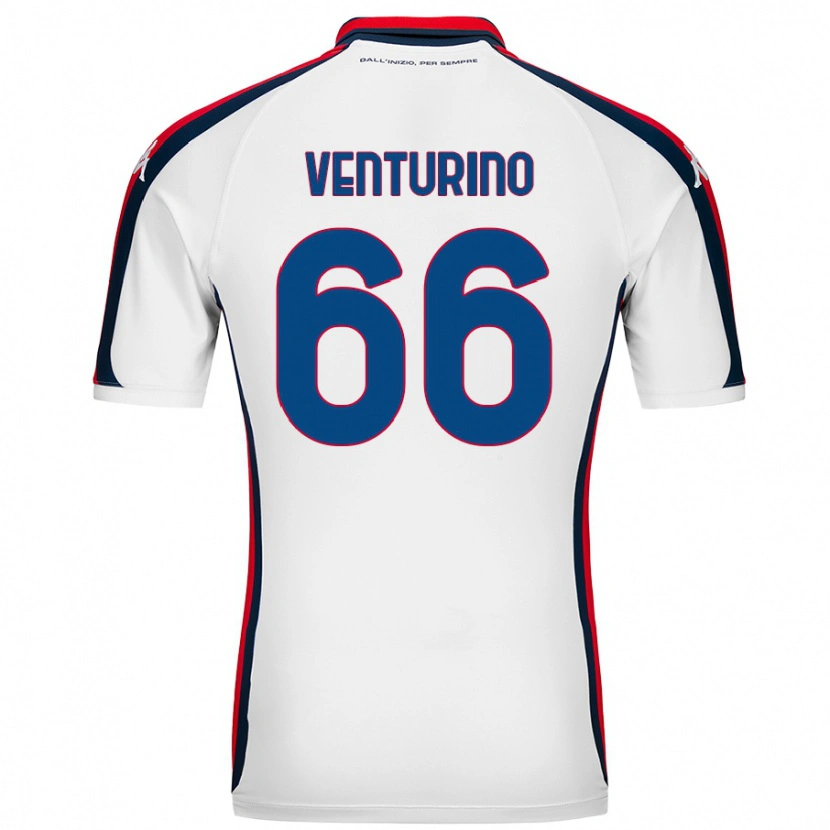 Danxen Niño Camiseta Lorenzo Venturino #66 Blanco 2ª Equipación 2024/25 La Camisa