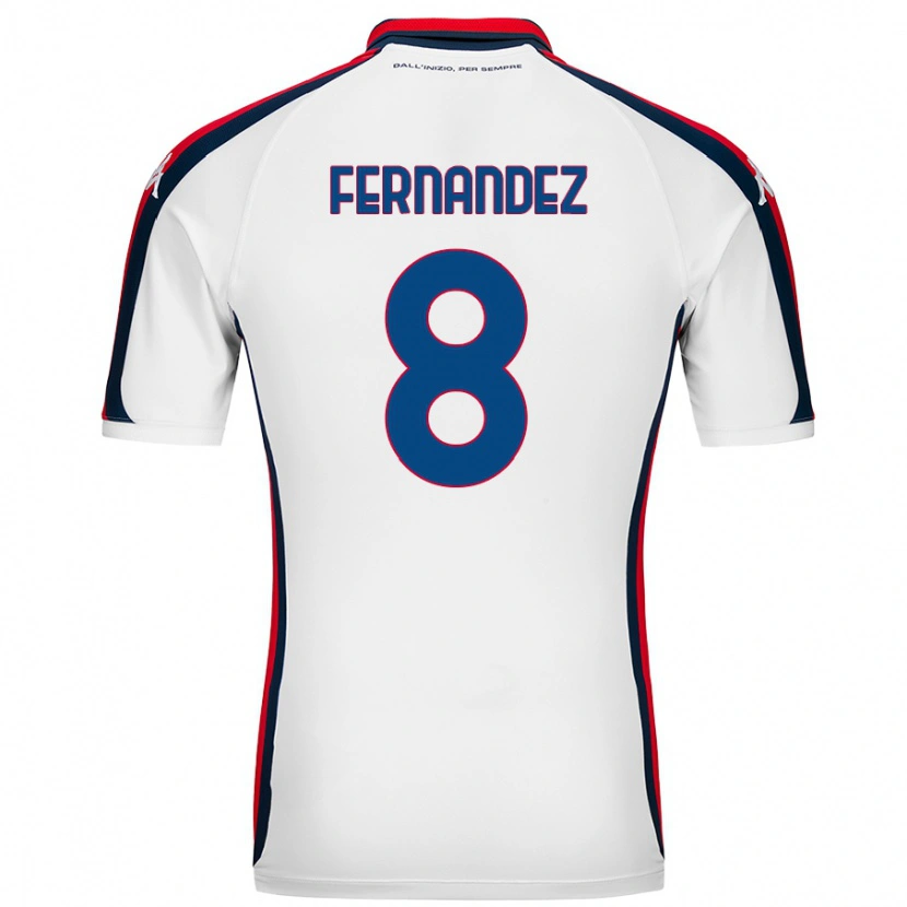 Danxen Niño Camiseta Maria Fernandez #8 Blanco 2ª Equipación 2024/25 La Camisa