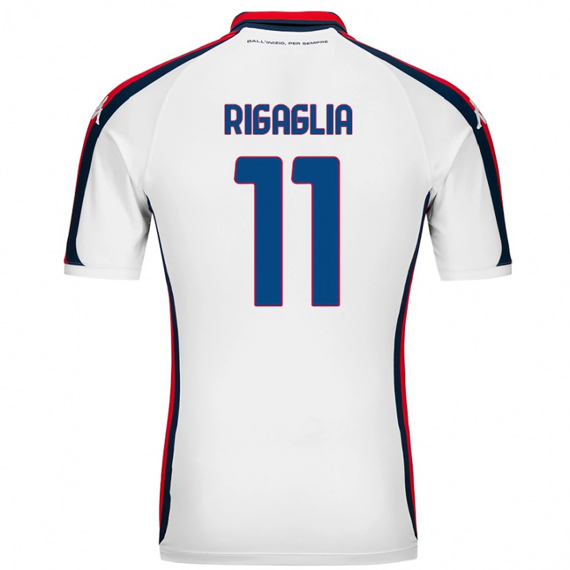 Danxen Niño Camiseta Alison Rigaglia #11 Blanco 2ª Equipación 2024/25 La Camisa