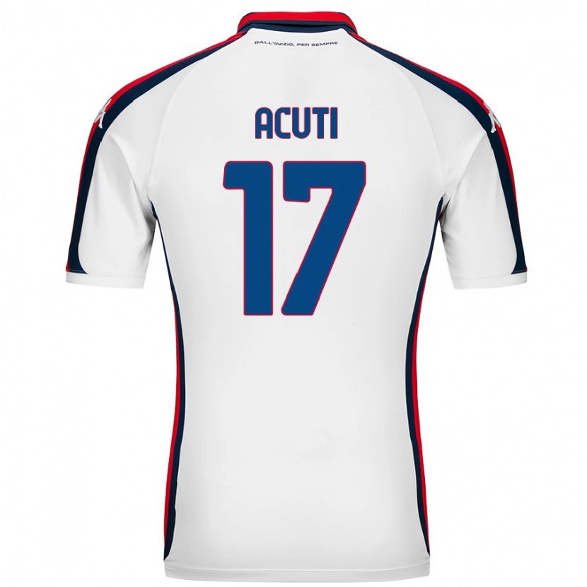 Danxen Niño Camiseta Arianna Acuti #17 Blanco 2ª Equipación 2024/25 La Camisa