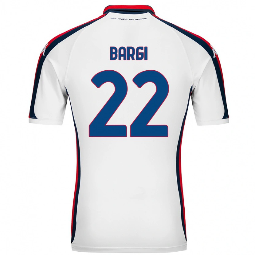 Danxen Niño Camiseta Caterina Bargi #22 Blanco 2ª Equipación 2024/25 La Camisa