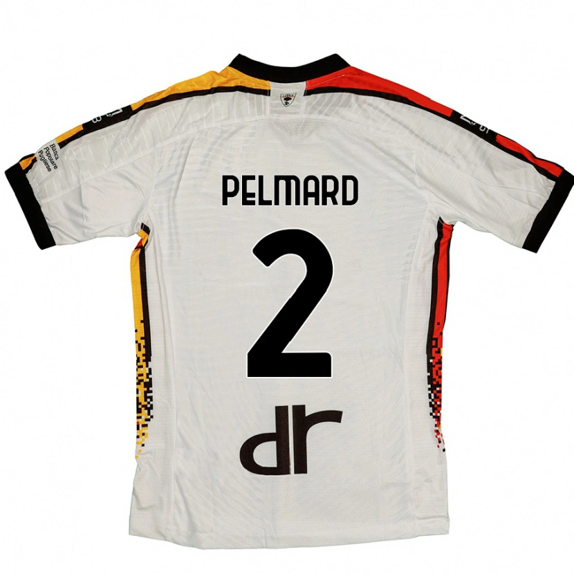 Danxen Niño Camiseta Andy Pelmard #2 Blanco Negro 2ª Equipación 2024/25 La Camisa