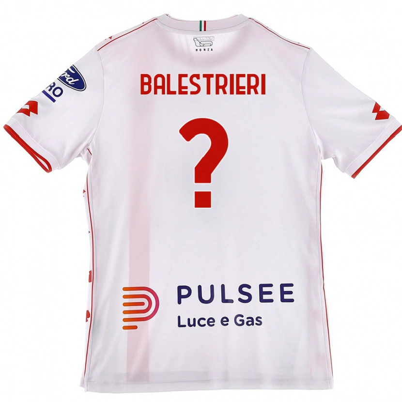 Danxen Niño Camiseta Alessandro Balestrieri #0 Blanco Rojo 2ª Equipación 2024/25 La Camisa