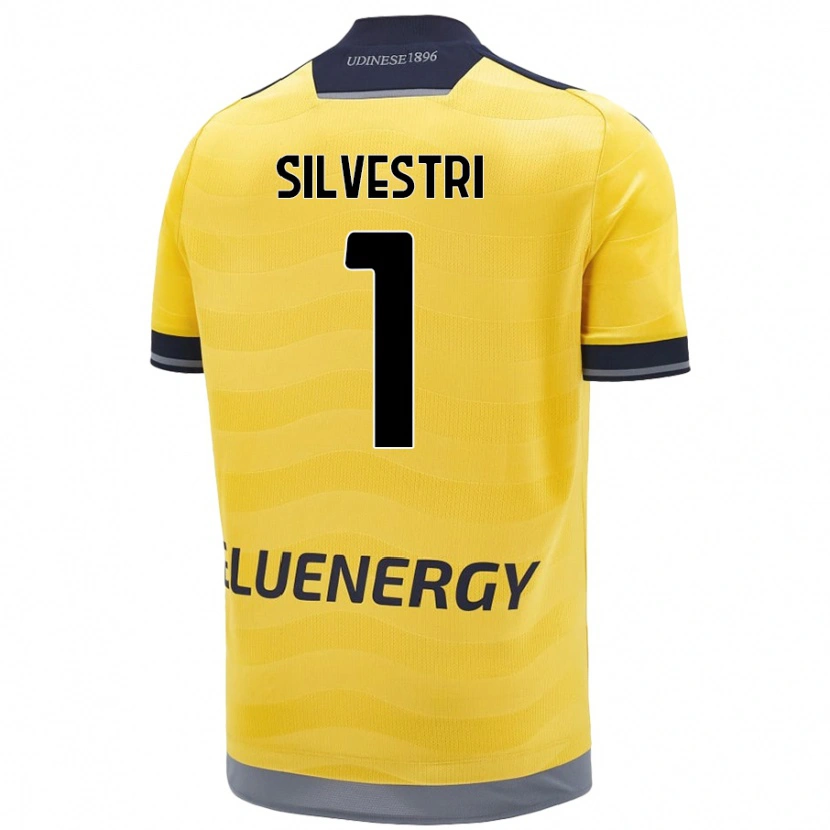 Danxen Niño Camiseta Marco Silvestri #1 Dorado 2ª Equipación 2024/25 La Camisa