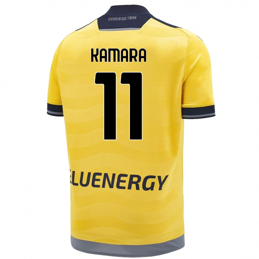 Danxen Niño Camiseta Hassane Kamara #11 Dorado 2ª Equipación 2024/25 La Camisa