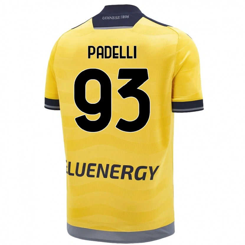 Danxen Niño Camiseta Daniele Padelli #93 Dorado 2ª Equipación 2024/25 La Camisa