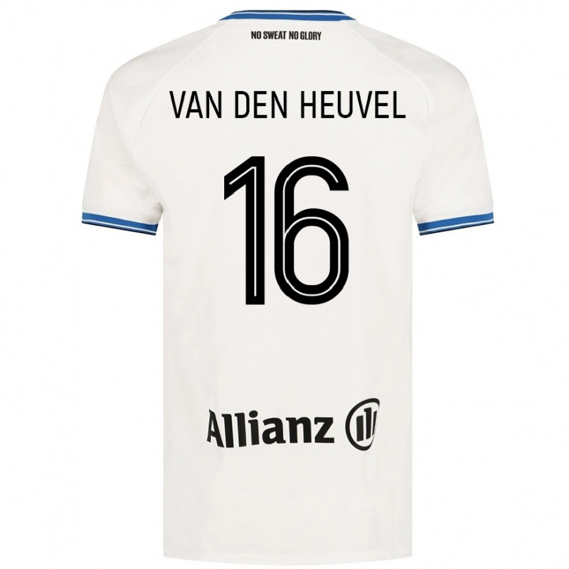 Danxen Niño Camiseta Dani Van Den Heuvel #16 Blanco 2ª Equipación 2024/25 La Camisa