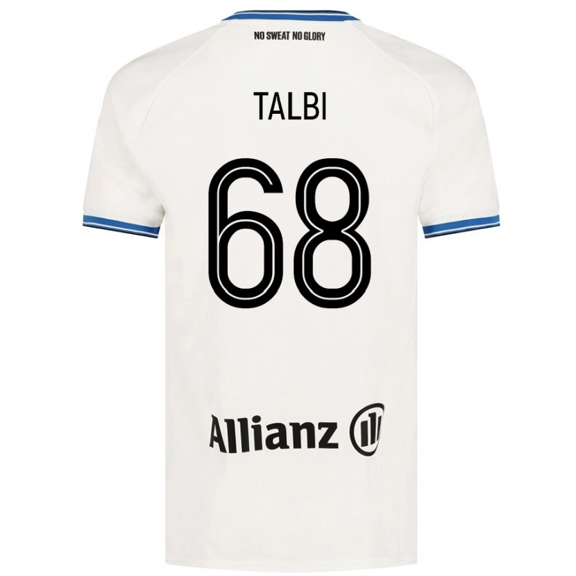 Danxen Niño Camiseta Chemsdine Talbi #68 Blanco 2ª Equipación 2024/25 La Camisa