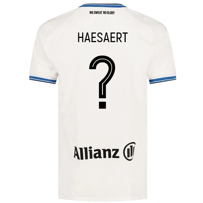 Danxen Niño Camiseta Mateo Haesaert #0 Blanco 2ª Equipación 2024/25 La Camisa