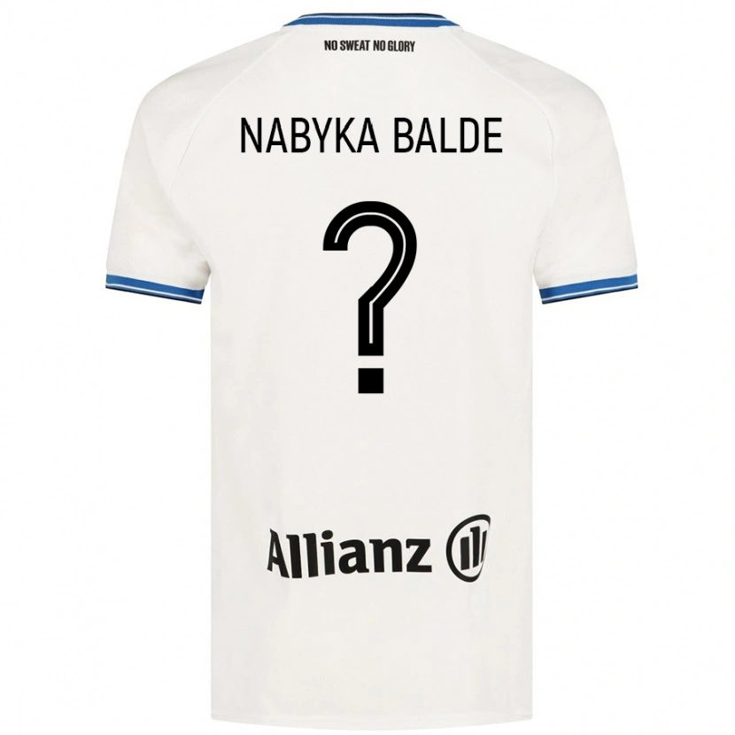 Danxen Niño Camiseta Mamadou Nabyka Balde #0 Blanco 2ª Equipación 2024/25 La Camisa