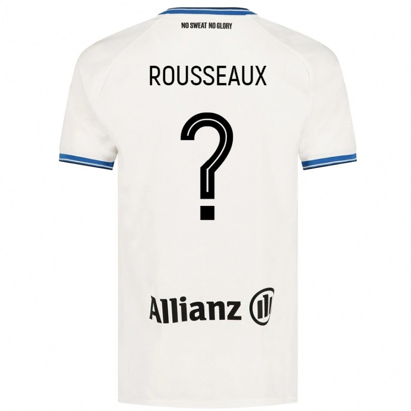 Danxen Niño Camiseta Luca Rousseaux #0 Blanco 2ª Equipación 2024/25 La Camisa