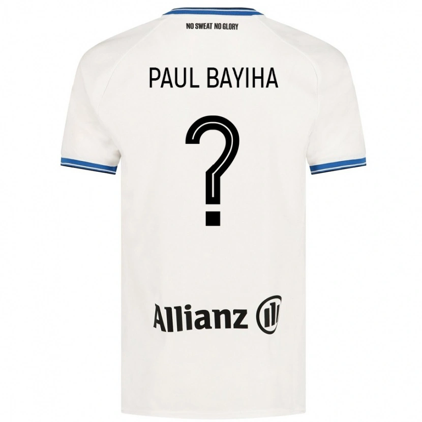 Danxen Niño Camiseta Jean Paul Bayiha #0 Blanco 2ª Equipación 2024/25 La Camisa