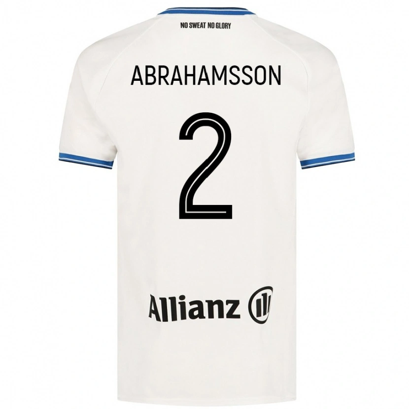 Danxen Niño Camiseta Sejde Abrahamsson #2 Blanco 2ª Equipación 2024/25 La Camisa