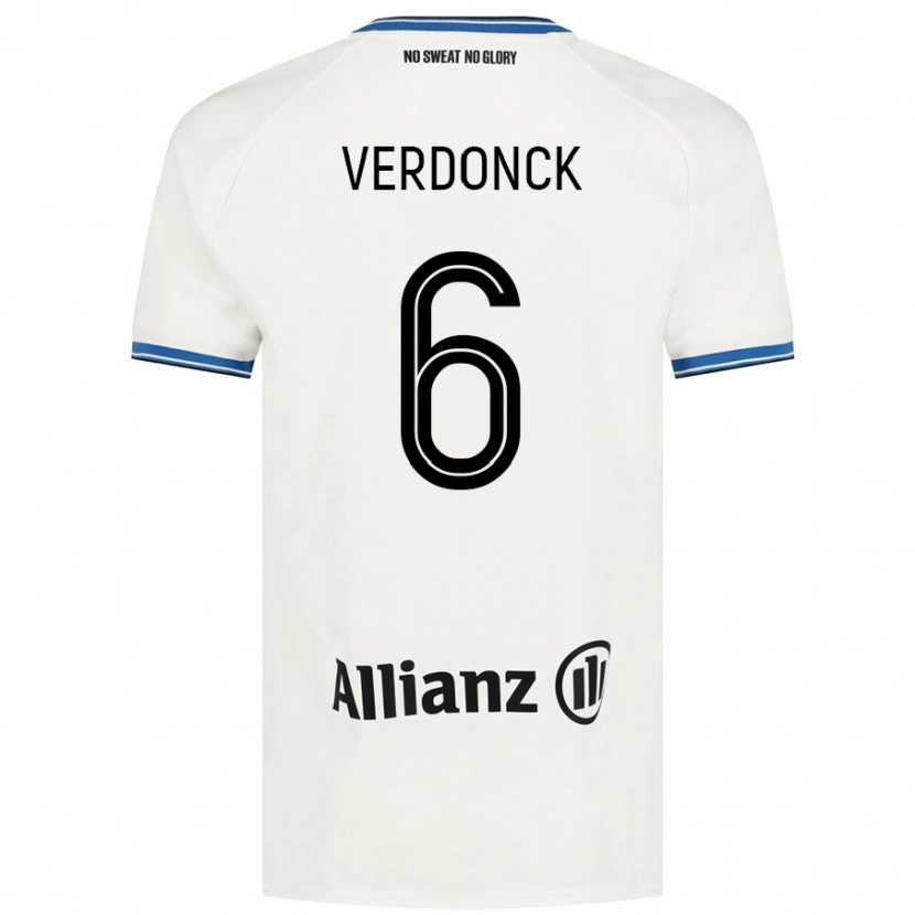 Danxen Niño Camiseta Saar Verdonck #6 Blanco 2ª Equipación 2024/25 La Camisa