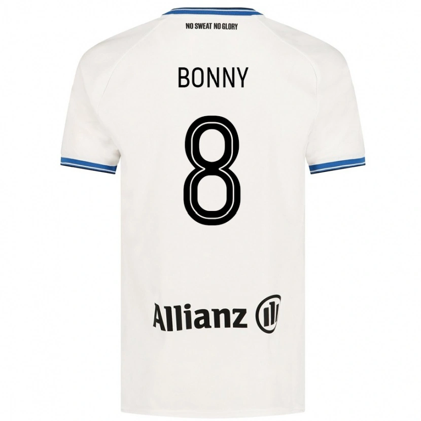 Danxen Niño Camiseta Chionne Bonny #8 Blanco 2ª Equipación 2024/25 La Camisa