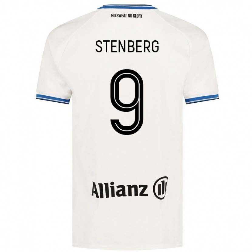 Danxen Niño Camiseta Hanna Stenberg #9 Blanco 2ª Equipación 2024/25 La Camisa