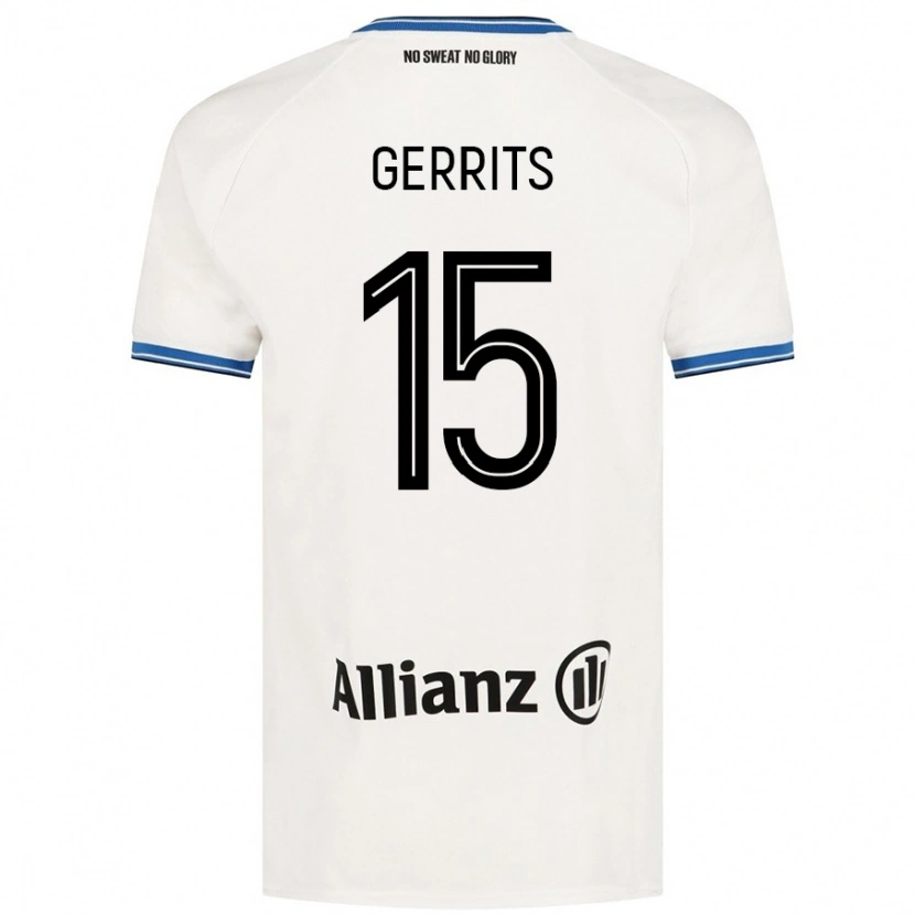 Danxen Niño Camiseta Melanie Gerrits #15 Blanco 2ª Equipación 2024/25 La Camisa