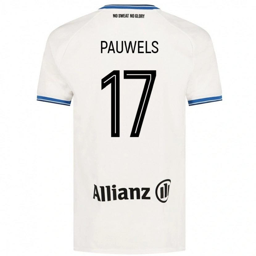 Danxen Niño Camiseta Fleur Pauwels #17 Blanco 2ª Equipación 2024/25 La Camisa