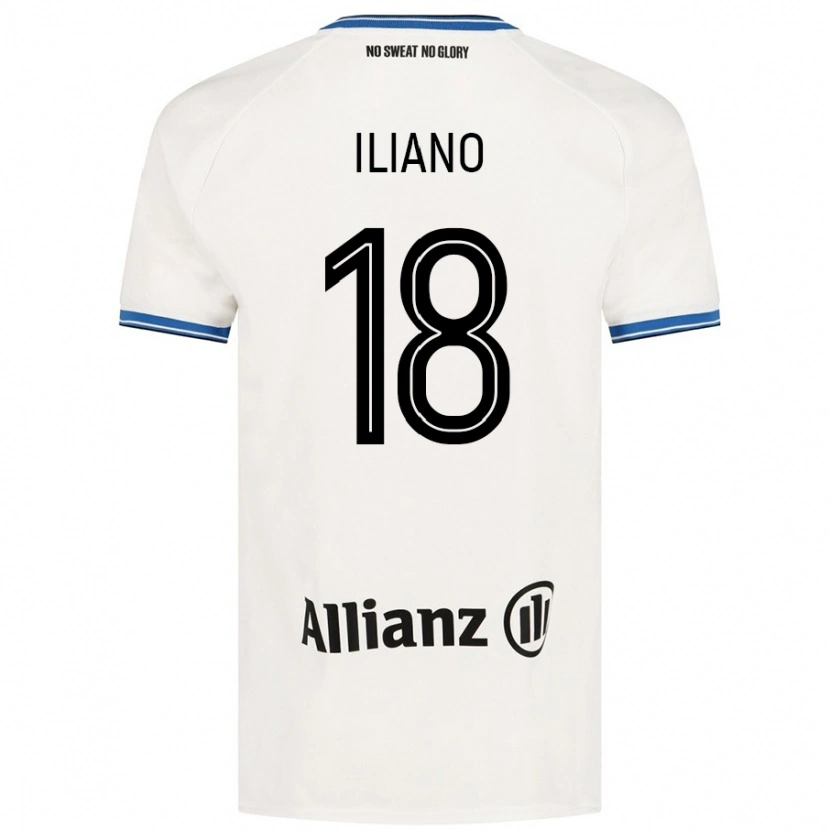 Danxen Niño Camiseta Isabelle Iliano #18 Blanco 2ª Equipación 2024/25 La Camisa