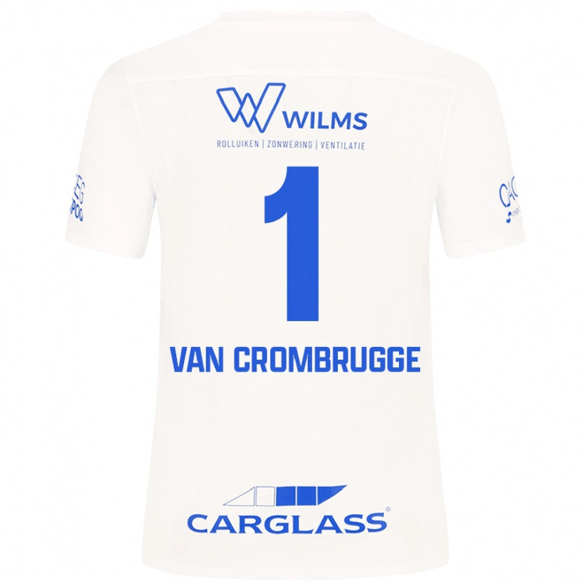 Danxen Niño Camiseta Hendrik Van Crombrugge #1 Blanco 2ª Equipación 2024/25 La Camisa