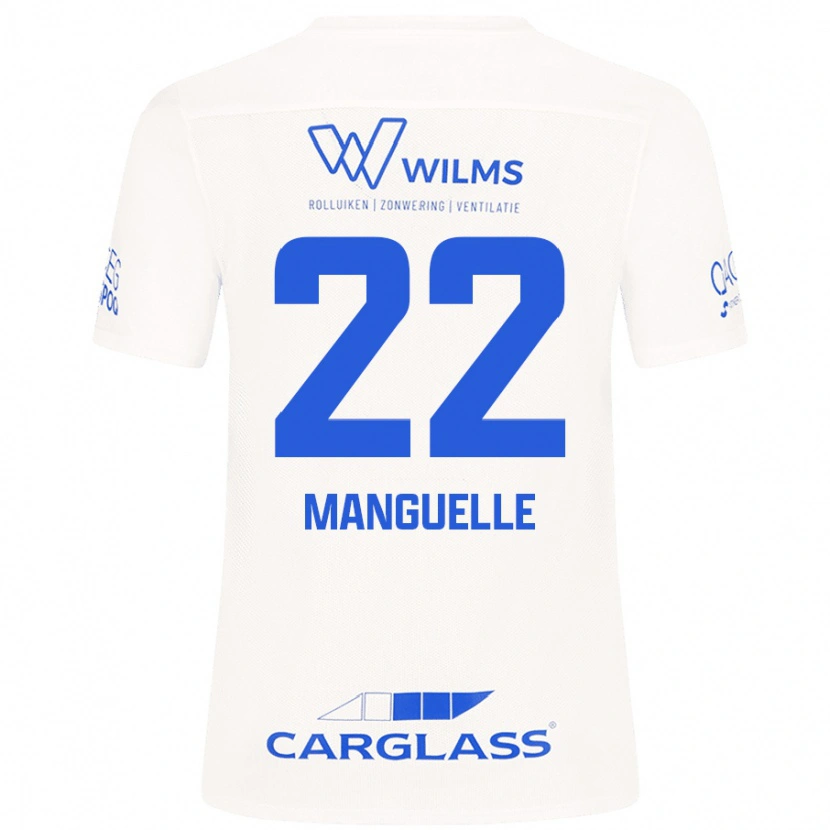 Danxen Niño Camiseta Brad Manguelle #22 Blanco 2ª Equipación 2024/25 La Camisa