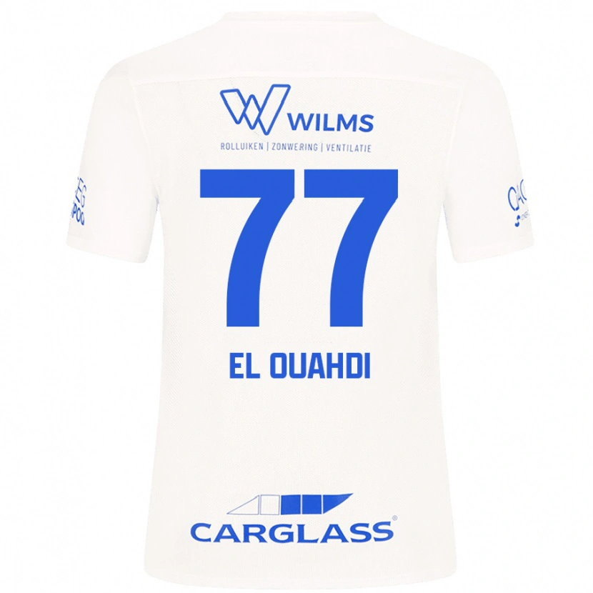 Danxen Niño Camiseta Zakaria El Ouahdi #77 Blanco 2ª Equipación 2024/25 La Camisa