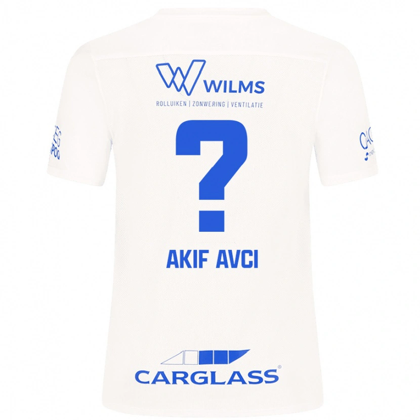 Danxen Niño Camiseta Muhammed Akif Avcı #0 Blanco 2ª Equipación 2024/25 La Camisa