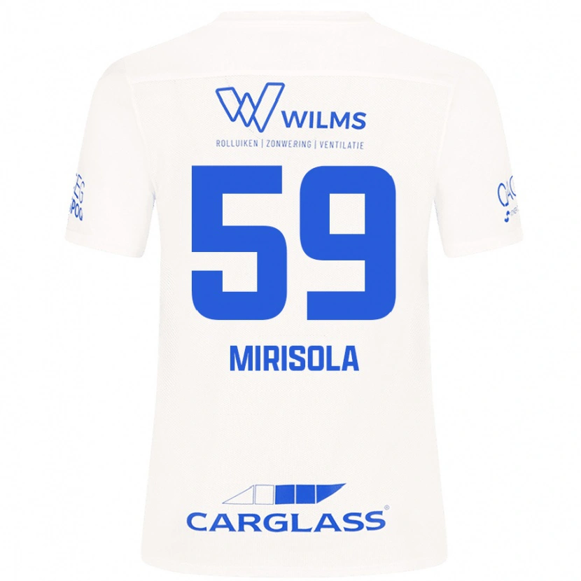 Danxen Niño Camiseta Robin Mirisola #59 Blanco 2ª Equipación 2024/25 La Camisa