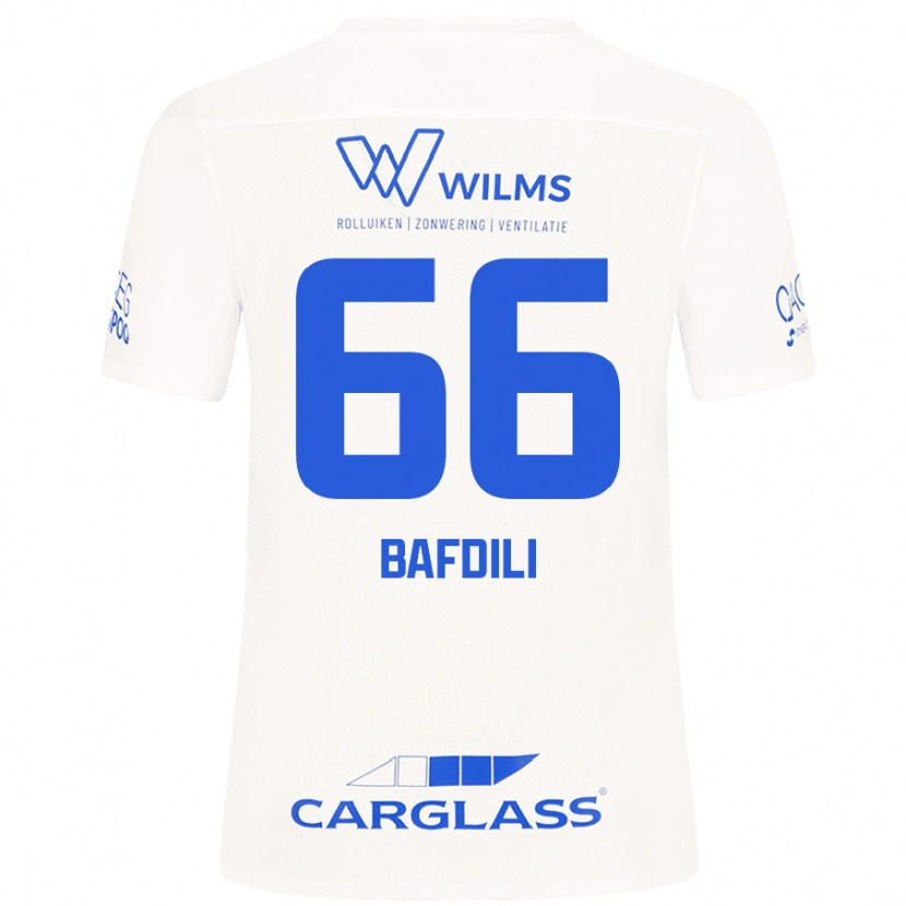 Danxen Niño Camiseta Zaïd Bafdili #66 Blanco 2ª Equipación 2024/25 La Camisa