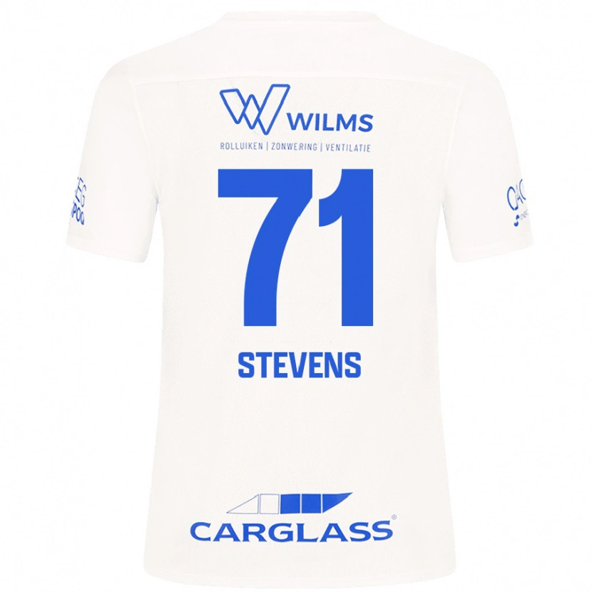 Danxen Niño Camiseta Brent Stevens #71 Blanco 2ª Equipación 2024/25 La Camisa