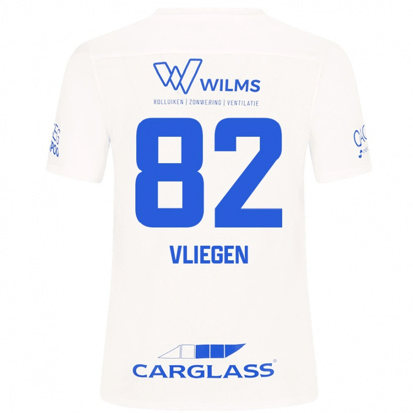 Danxen Niño Camiseta Olivier Vliegen #82 Blanco 2ª Equipación 2024/25 La Camisa