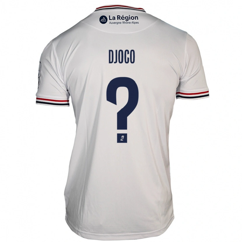 Danxen Niño Camiseta Ouparine Djoco #0 Blanco 2ª Equipación 2024/25 La Camisa