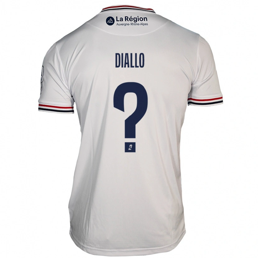 Danxen Niño Camiseta Baïla Diallo #0 Blanco 2ª Equipación 2024/25 La Camisa