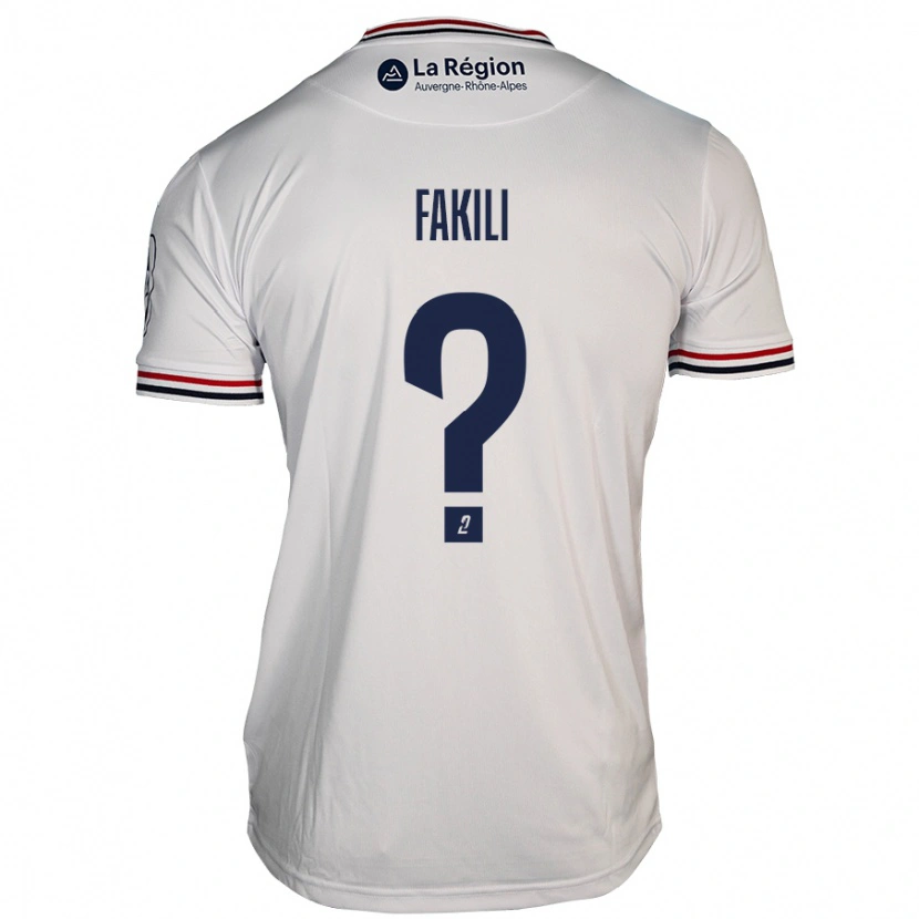 Danxen Niño Camiseta Ilhan Fakili #0 Blanco 2ª Equipación 2024/25 La Camisa