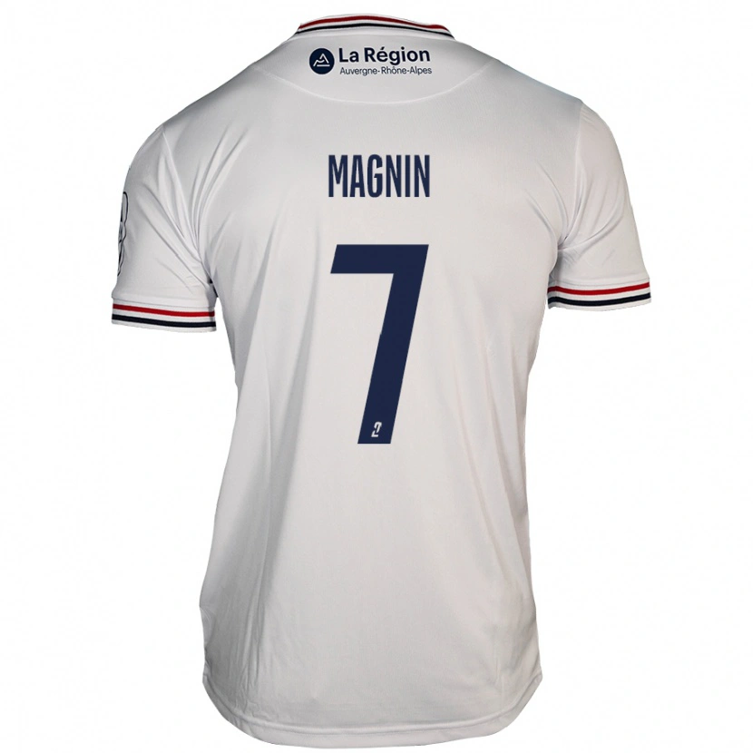 Danxen Niño Camiseta Yohann Magnin #7 Blanco 2ª Equipación 2024/25 La Camisa