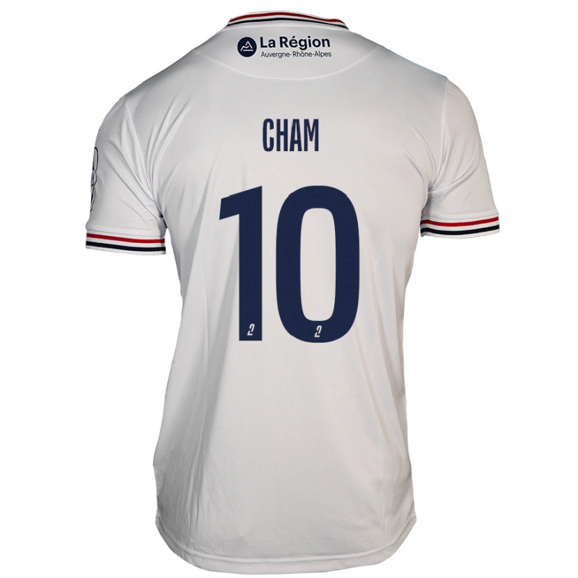 Danxen Niño Camiseta Muhammed Cham #10 Blanco 2ª Equipación 2024/25 La Camisa